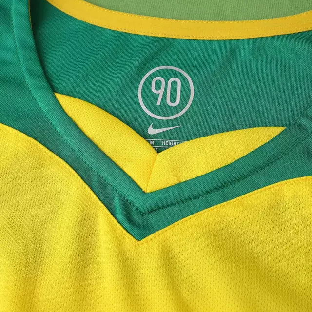Camisa Brasil I 04/05 TOTAL 90 Retro Nike Masculina - Amarela