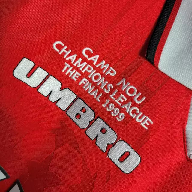 Camisa Manchester United Home Retrô 99/00 Torcedor Masculina - Vermelho