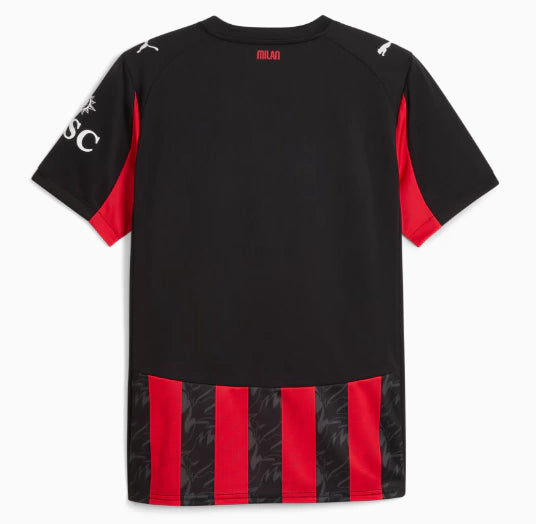 Camisa AC Milan I 25/26 - Torcedor Puma Masculina - Vermelha e preta