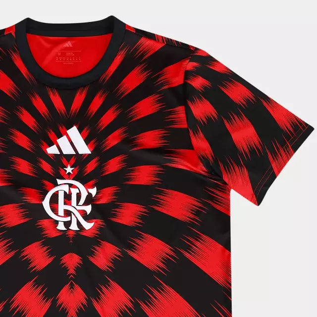 Camisa Flamengo Pré Jogo 25/26 - Rubro Negra