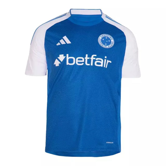 Camisa Cruzeiro I 25/26 Torcedor Adidas Masculina - Azul e Branca
