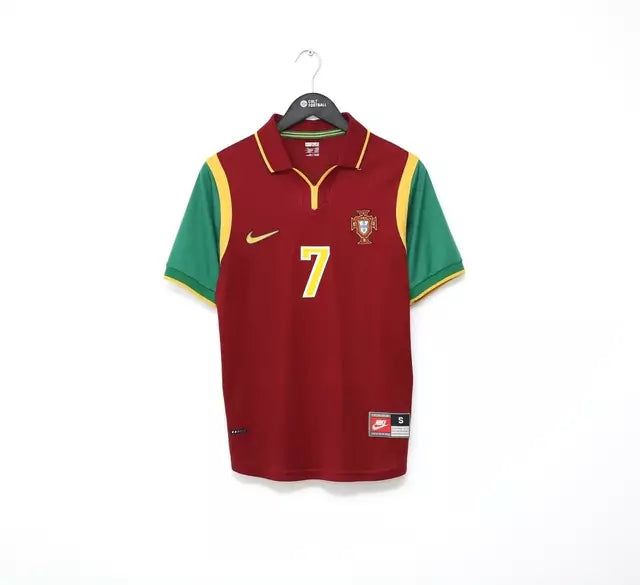 Camisa Retrô seleção Portugal Home I 1999 Torcedor Masculina - Vermelho ( Imagem Ilustrativa )