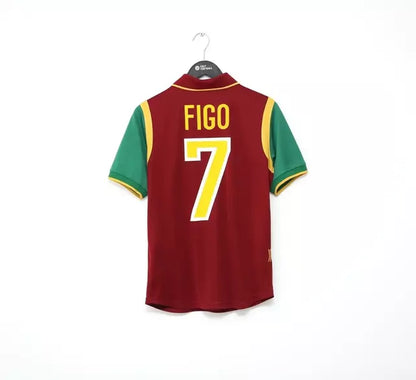 Camisa Retrô seleção Portugal Home I 1999 Torcedor Masculina - Vermelho ( Imagem Ilustrativa )