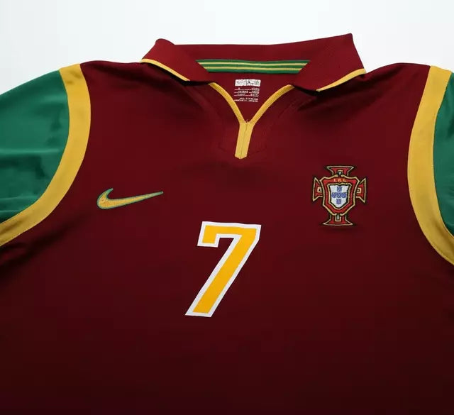 Camisa Retrô seleção Portugal Home I 1999 Torcedor Masculina - Vermelho ( Imagem Ilustrativa )