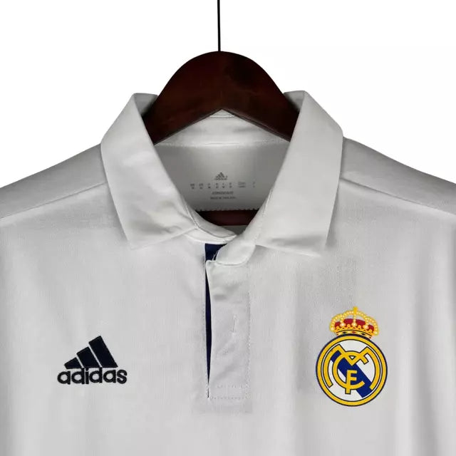 Camisa Real Madrid Home 2016/17 Retrô Masculino Adidas Branca