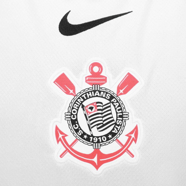 Camisa Corinthians Nike Branca Home 25/26 - Torcedor