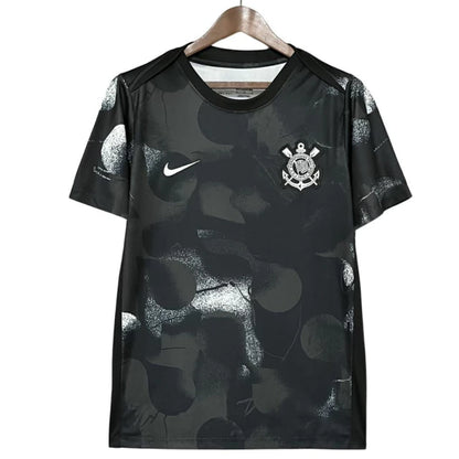 Camisa Corintiano Nike Pré-Jogo Preta 25/26- Torcedor