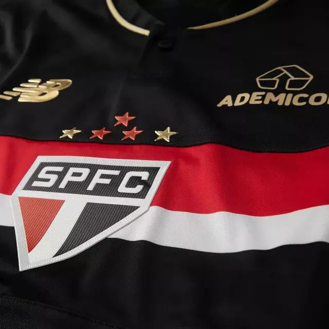 Camisa Torcedor São Paulino - 25/26 Preta III New Balance - Preta