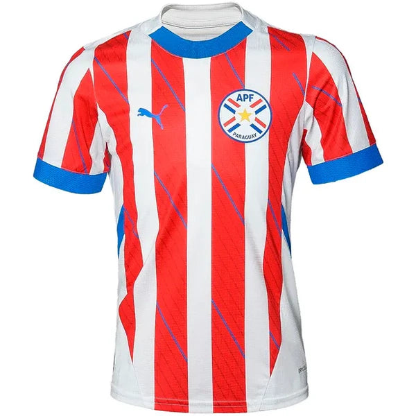 Camisa Seleção do Paraguay I 24/25 Torcedor Puma Masculina - Vermelha e Branca