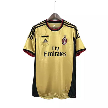Camisa Milan Retrô Titular Dourada 2013/2014 Torcedor Adidas Masculina