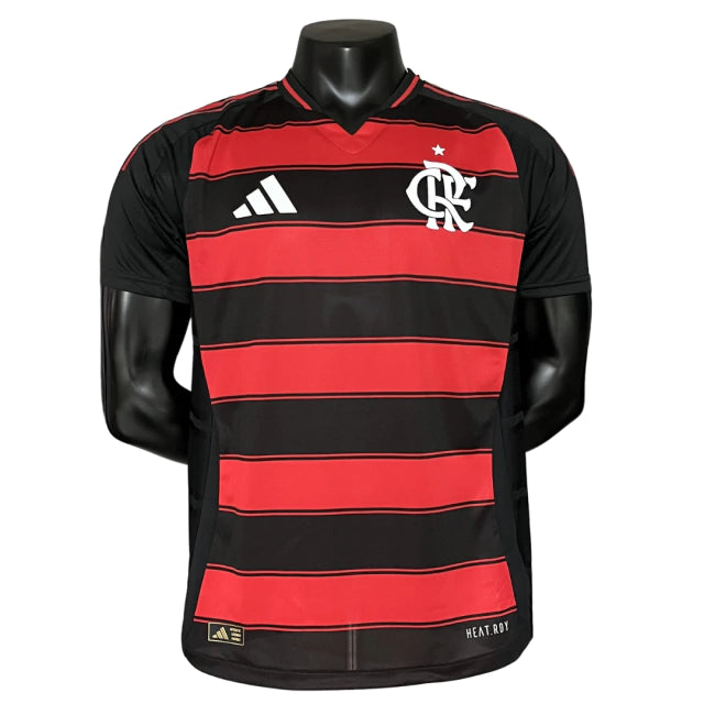 Camisa Flamengo I 25/26 Jogador Adidas Masculina - Vermelho e preto