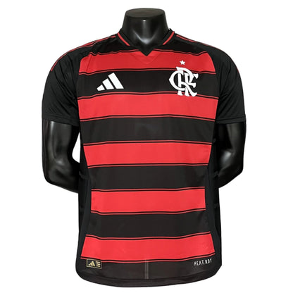 Camisa Flamengo I 25/26 Jogador Adidas Masculina - Vermelho e preto