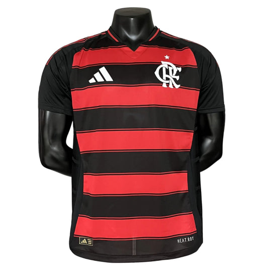 Camisa Flamengo I 25/26 Jogador Adidas Masculina - Vermelho e preto