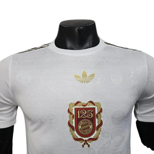Camisa Jogador Bayern Munique 125 anos Adidas Masculina - Branca
