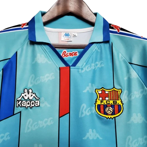 Camisa Retrô Barcelona II 96/97 Torcedor Kappa Masculina - Azul