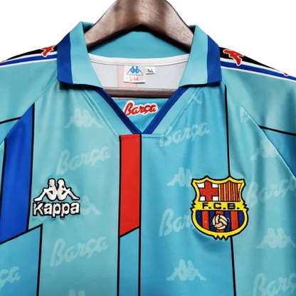 Camisa Retrô Barcelona II 96/97 Torcedor Kappa Masculina - Azul