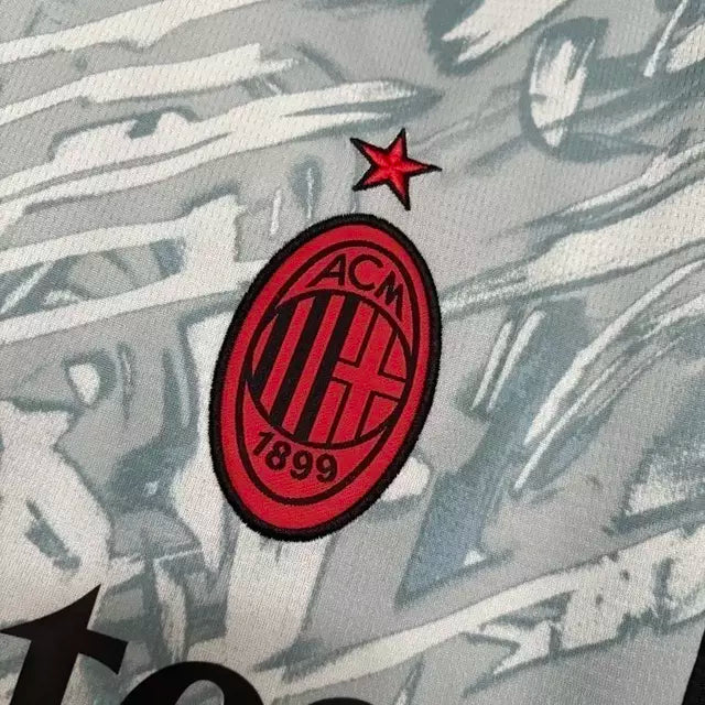 Camisa AC Milan Goleiro 25/26 Torcedor Puma Masculina - Cinza