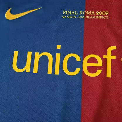 Camisa Retrô Barcelona Titular Home I 08/09 Torcedor Nike Masculina - Azul Royal e Vermelho