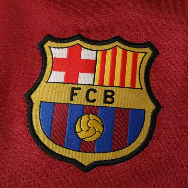 Camisa Retrô Barcelona Titular Home I 08/09 Torcedor Nike Masculina - Azul Royal e Vermelho