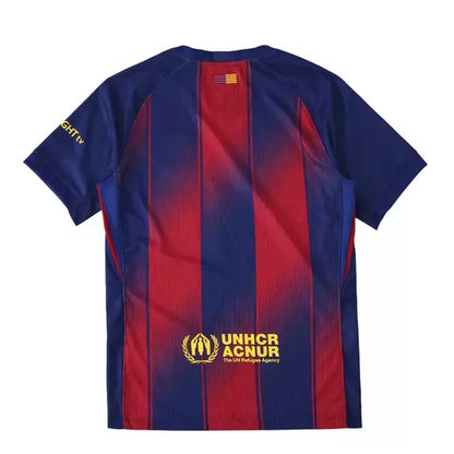 Camisa Barcelona Jogador I 25/26 - Listrada Grená
