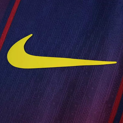 Camisa Barcelona Jogador I 25/26 - Listrada Grená