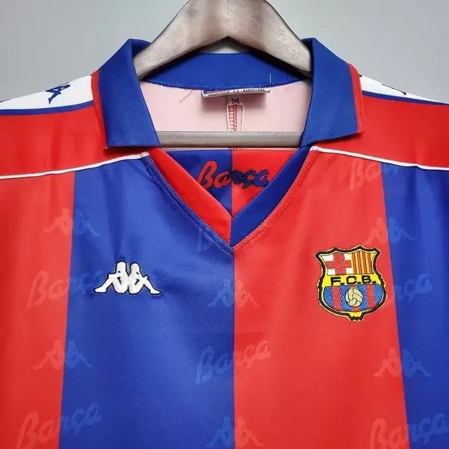 Camisa Barcelona Retrô Home 92/94 Torcedor Kappa Masculina - Vermelha