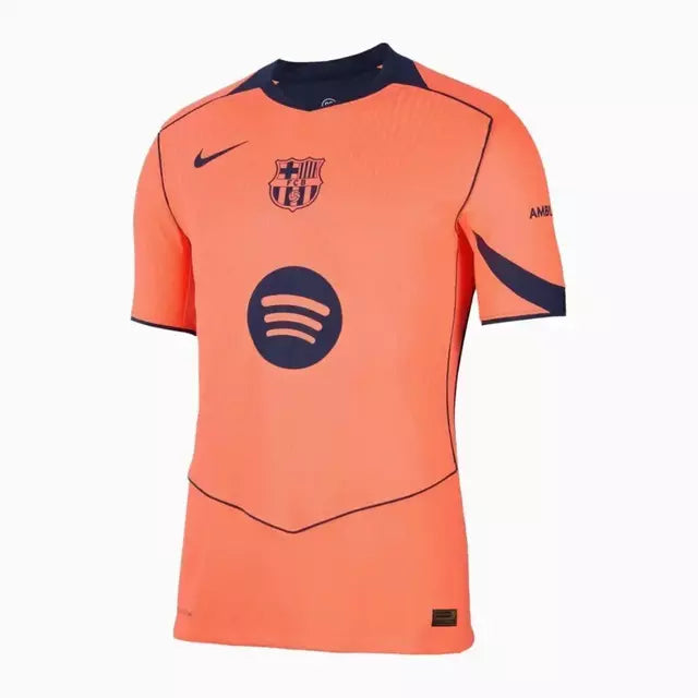 Camisa Barcelona II 25/26 TOTAL 90 Nike Torcedor Masculina Laranja