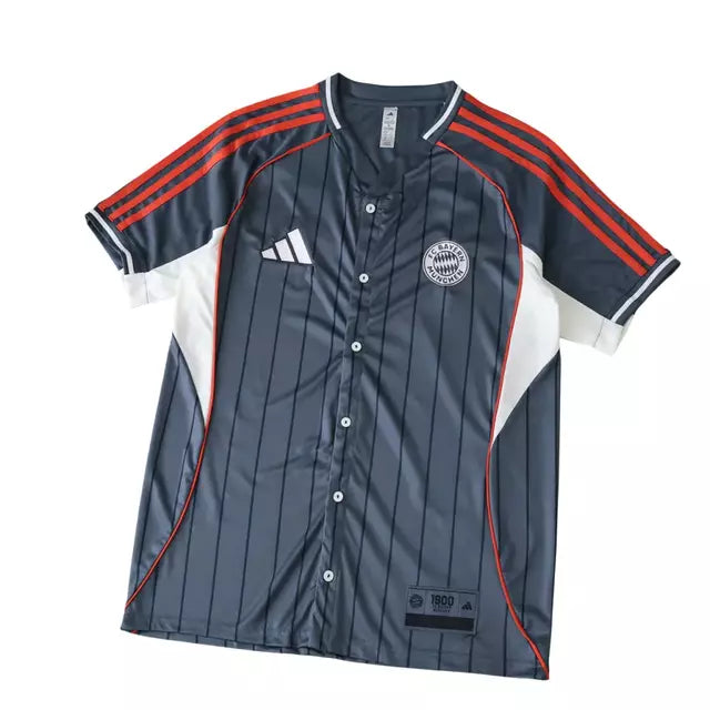 Camisa Bayern de Munique Baseball 25/26 Torcedor Masculina - Cinza