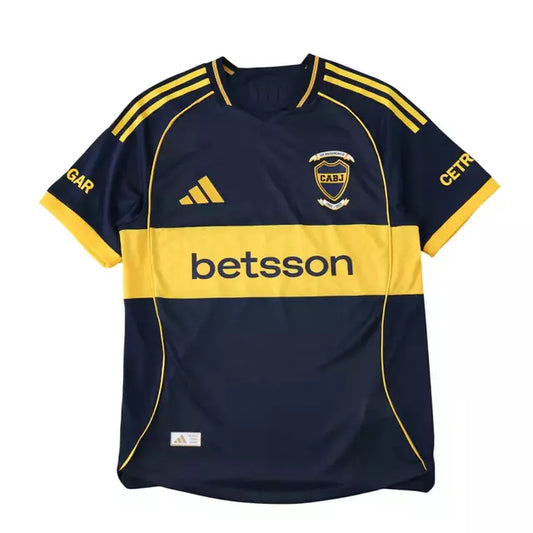 Camisa Boca Juniors I 25/26 - Torcedor Adidas Masculina - Azul com detalhes em amarelo