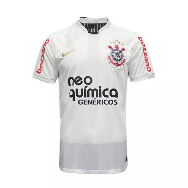 Camisa Corinthians Titular 2010 Retrô Masculino Branca