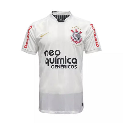 Camisa Corinthians Titular 2010 Retrô Masculino Branca