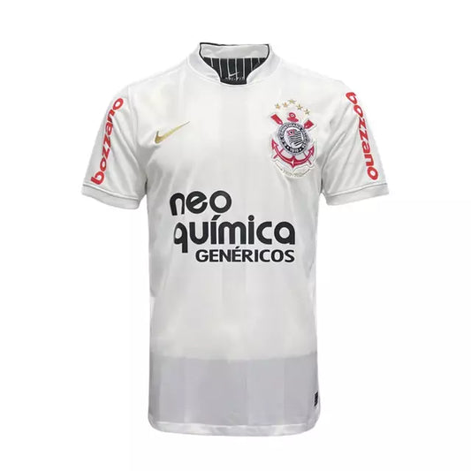 Camisa Corinthians Titular 2010 Retrô Masculino Branca