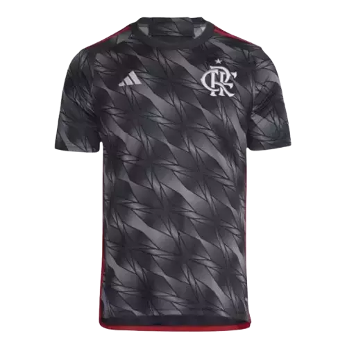 Camisa Flamengo Cinza 24/25 - Torcedor Adidas Masculina - Cinza com detalhes em vermelho