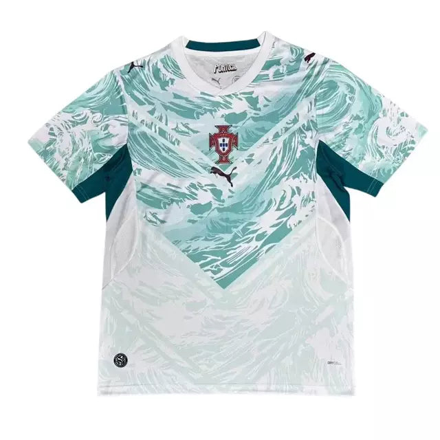 Camisa Portugal II COPA 2026 Torcedor Masculina - Branca e Verde