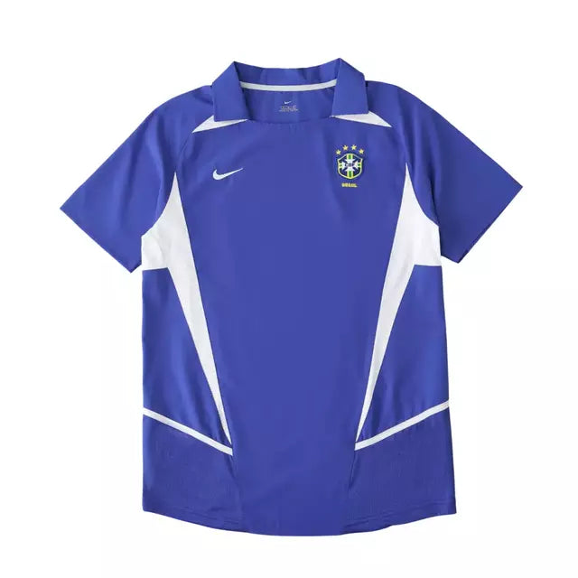Camisa Brasil II 2002 Retro Nike Masculina - Azul