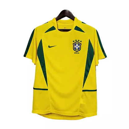 Camisa Brasil I 2002 Retro Nike Masculina - Amarela