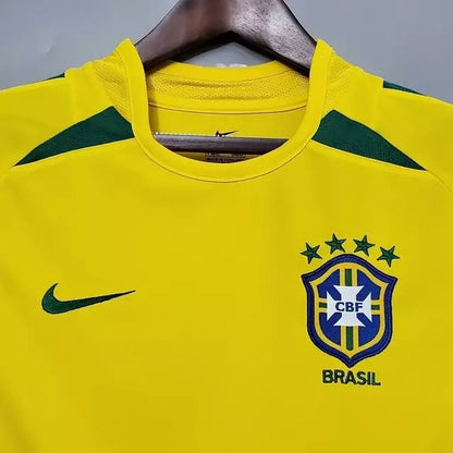 Camisa Brasil I 2002 Retro Nike Masculina - Amarela