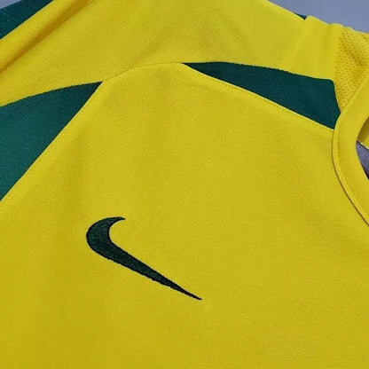 Camisa Brasil I 2002 Retro Nike Masculina - Amarela
