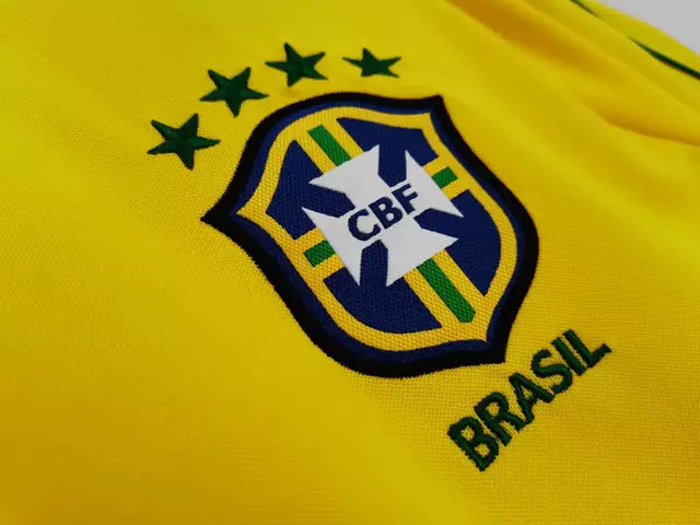 Camisa Brasil I 1998 Retro Nike Masculina - Amarela <> (RONALDO 9) <> Personalizada