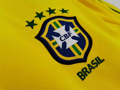 Camisa Brasil I 1998 Retro Nike Masculina - Amarela <> (RONALDO 9) <> Personalizada