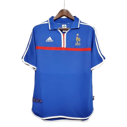 Camisa França Retrô I Home 2000 Torcedor Adidas Masculina - Azul