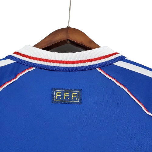 Camisa França Retrô I Home 1998 Torcedor Adidas Masculina - Azul