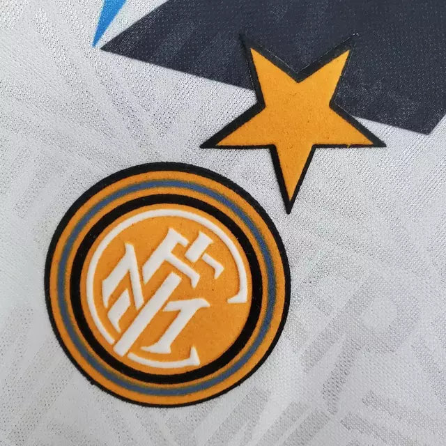 Camisa Inter de Milão Retrô Reserva Away II 92/93 Torcedor Masculina - Branco