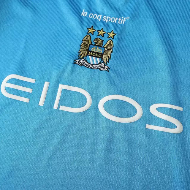 Camisa Manchester City Retrô 00/01 Masculina - Azul