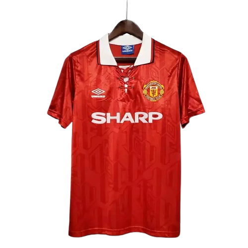 Camisa Manchester United Home I Retrô 92/94 Torcedor Masculina - Vermelho