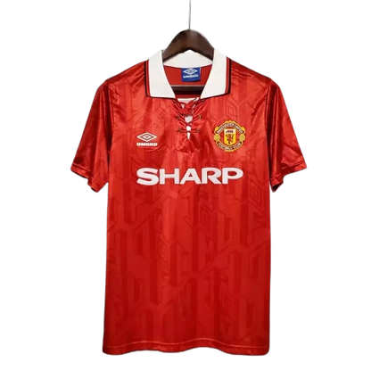 Camisa Manchester United Home I Retrô 92/94 Torcedor Masculina - Vermelho