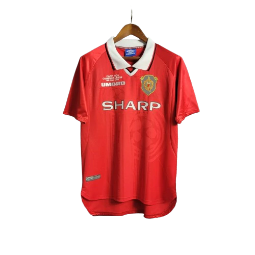 Camisa Manchester United Home Retrô 99/00 Torcedor Masculina - Vermelho