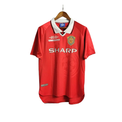 Camisa Manchester United Home Retrô 99/00 Torcedor Masculina - Vermelho