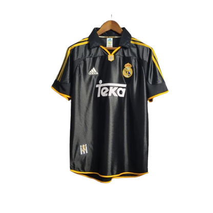Camisa Retrô Real Madrid II 99/01 Torcedor Adidas Masculina - Preto