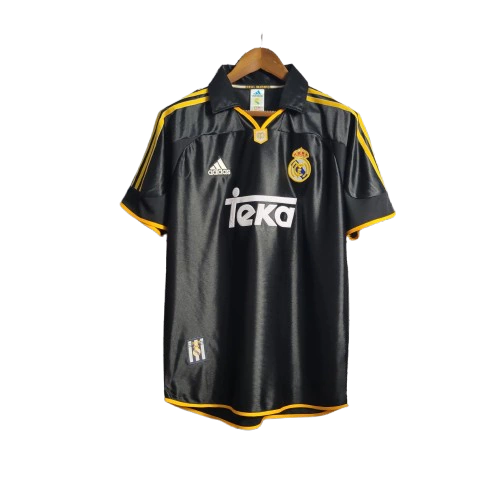 Camisa Retrô Real Madrid II 99/01 Torcedor Adidas Masculina - Preto